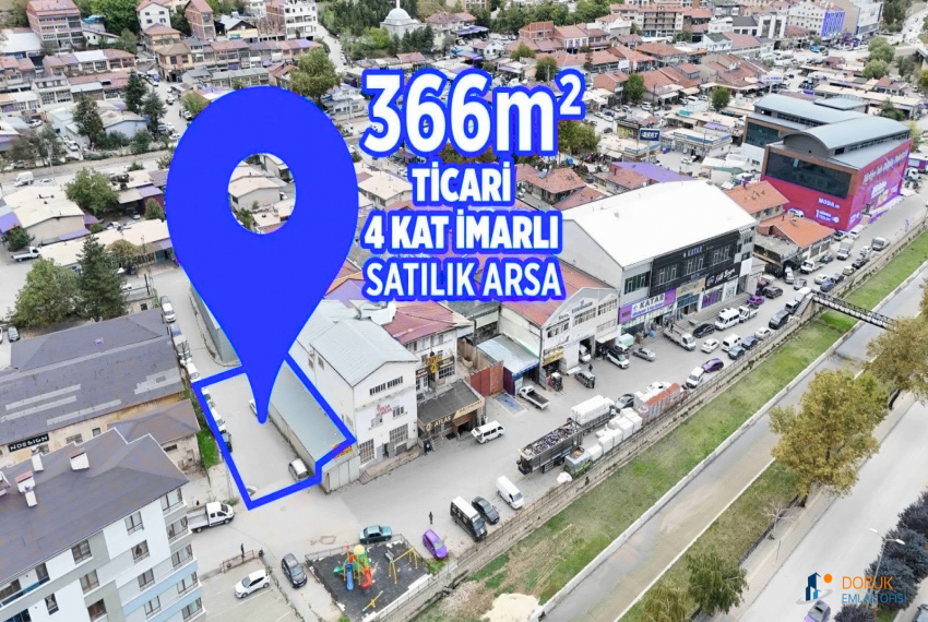 Doruk Emlak Ofisi > DORUK EMLAK OFİSİNDEN ESKİ SANAYİ SİTESİNDE TİCARİ İMARLI KUPON 366 M2 SATILIK ARSA