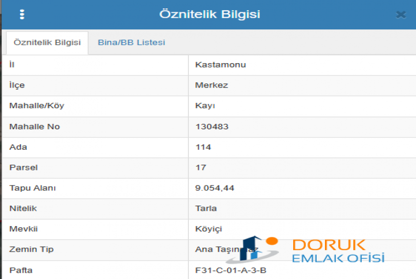 Doruk Emlak Ofisi > DORUK EMLAK OFİSİNDEN ANKARA YOLU ÜZERİ KAYI KÖYÜNDE KÖY YERLEŞİK ALANI İÇERİSİNDE 9.000 M2 SATILIK ARAZİ