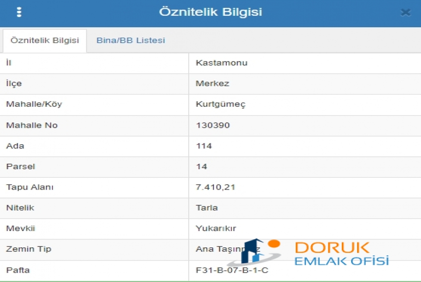 Doruk Emlak Ofisi > DORUK EMLAK OFİSİNDEN TAŞKÖPRÜ YOLUNDA KURTGÖMEÇ KÖYÜNDE KÖY YERLEŞİK ALANI İÇERİSİNDE SATILIK KUPON ARAZİLER